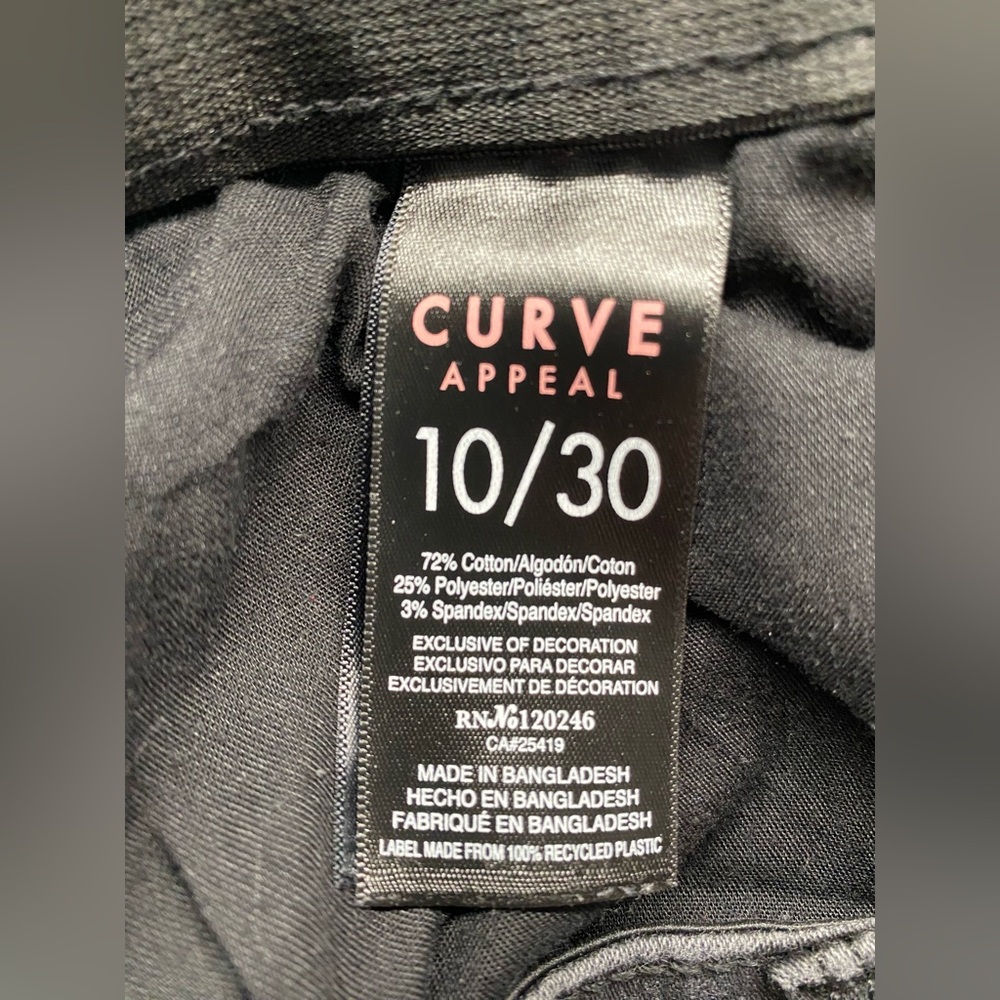 Curve Appeal Black Skinny Jeans Size 10 O - Picture 4 of 4